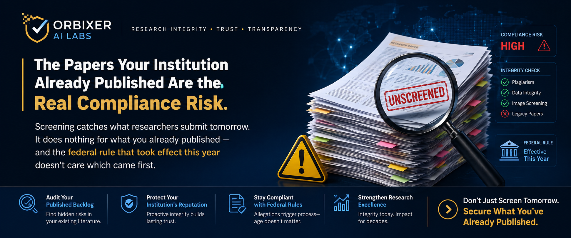 The Papers Your Institution Already Published Are the Real Compliance Risk